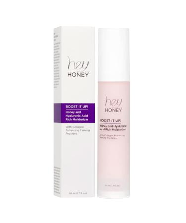 Hey Honey Skincare Boost It Up Moisturizer with Honey Extract & Hyaluronic Acid - 1.7 Oz | Targets Aging Signs, Cruelty-Free & Paraben-Free - Buy Online on GoSupps.com