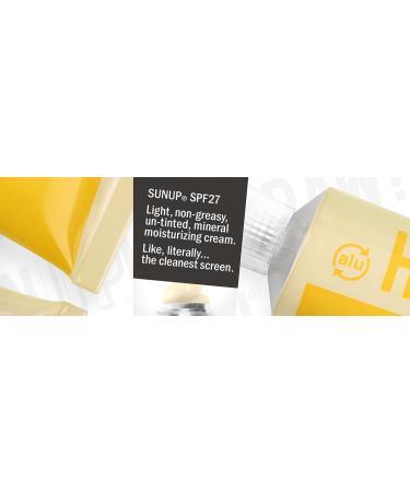 Hurraw! SUNUP Mineral Moisturizing Sunscreen SPF 27: 100% Natural and 57% Organic. Zinc oxide broad spectrum UVA and UVB protection. Unscented No chemical SPFs light non-greasy. Made in USA. - Buy Online on GoSupps.com