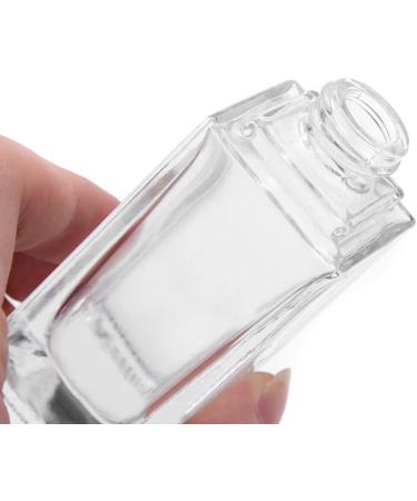 minkissy 3pcs Empty Glass Pump Bottles Square Cosmetic Bottles Refillable Makeup Dispensers for Foundation Lotion Cream 30ml (Black Cap) - Buy Online on GoSupps.com