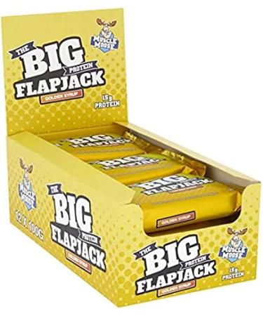 Muscle Moose Big Protein Flapjack Golden Syrup 12X100g