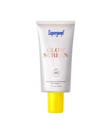 Supergoop! Glowscreen - SPF 40-1.7 fl oz - Pack of 2 - Glowy Primer + Broad Spectrum Sunscreen - Helps Filter Blue Light - Boosts Hydration with Hyaluronic Acid Vitamin B5 & Niacinamide 1.70 Fl Oz (Pack of 2)