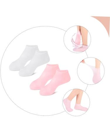 minkissy 8 Pairs Exfoliating Moisturizing Socks Non Socks Silicone Socks Foot Care Spa Socks Cracked Heel Lotion Pumps High Heels for Women Foot Protective Socks Elastic Sebs Miss Dry Skin - Buy Online on GoSupps.com