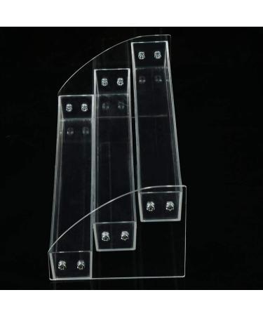 AYNEFY Acrylic Nail Polish Stand - 3 Layers Makeup Organizer Display - Clear Storage Holder (31x13.3x11cm) for All Nail Polish Enthusiasts - Buy Online on GoSupps.com