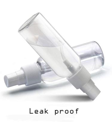 6 x 100ml Refillable Fine Spray Bottles - Transparent Plastic Atomizer for Travel Cosmetics & Kitchen - Buy Online on GoSupps.com