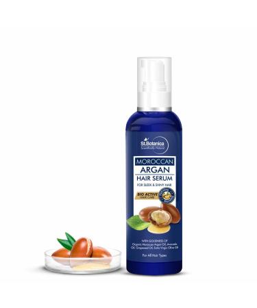 StBotanica Moroccan Argan Hair Serum - Nourishing Frizz Control with USDA Organic Argan Oil | 120ml Shop Internationally - Buy Online on GoSupps.com