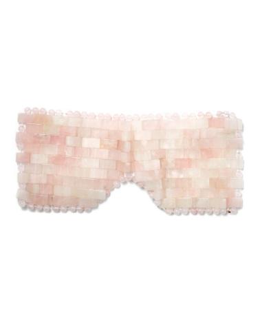 Skin Gym Rose Quartz Crystal Sleep Eye Mask - Soothing Anti Aging Depuffing and Anti Wrinkle - Fatigue and Stress Relief