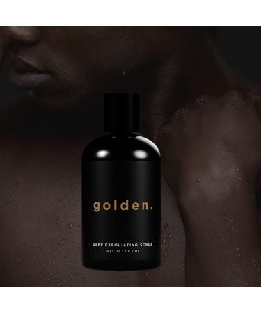 Shop Golden Grooming Co. Exfoliating Face Scrub for Men - Deep Cleansing Facial Cleanser with Coconut Oil & Aloe Vera - Perfect for All Skin Types - 4oz - Buy Online on GoSupps.com