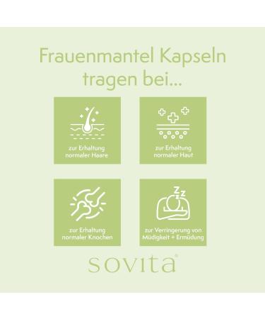 Sovita Lady's Mantle Capsules for Menstruation & Menopause Support | Chasteberry & Myo-Inositol | International Shipping - Buy Online on GoSupps.com