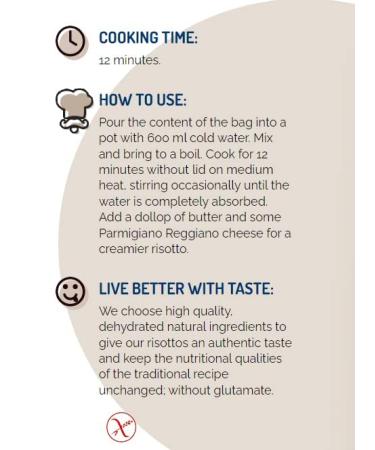 Porcini Mushrooms Riso Scotti Ready Meal - Italian Seasoned Risotto - Easy Dinner Side Dish - 7.4 oz - Buy Online on GoSupps.com