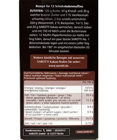  Sarotti Sarotti Cocoa cocoa powder for cooking and baking 125g - Buy Online on GoSupps.com