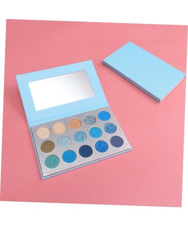 Beavorty 15 shimmer eyeshadow matte eye shadow Eyeshadow Compact powder eye shadow halloween makeup woman Eyeshadow Palette 1 count (Pack of 1) Blue - Buy Online on GoSupps.com