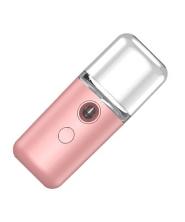 Kelawoly Nano Facial Mist Sprayer Portable ABS Hydration Device for Face Moisturizing and Cleansing with Nano Aerosol Technology (Pinkish)