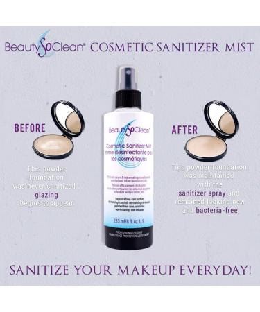 Buy Cosmetic Sanitizer Mist - 8 oz Makeup Sanitizing Spray for Palettes & Creams Perfect for Blush Bronzer Concealer & Eyeshadow - Shop Worldwide - Buy Online on GoSupps.com
