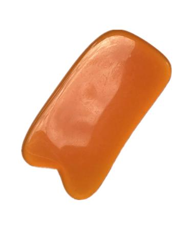Face Massage Tool Scraping Board Body Massage SPA Acupuncture Scraper for Face Back Arm Face Treatment and Skin Care at Home Orange