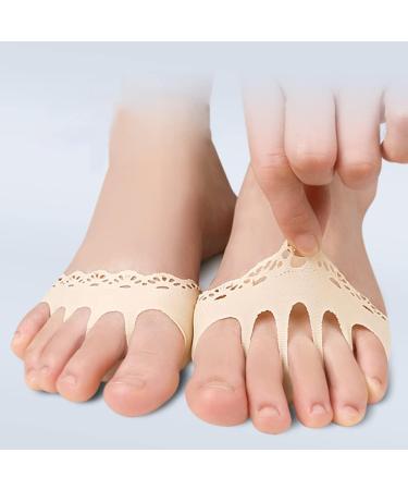 Buy Healvian Tabi Socks - 2 Pairs High Heel Half Socks with Forefoot Pad | Women's Soft Cotton Heel Protector Pads for Comfort & Style - Buy Online on GoSupps.com