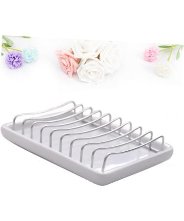 Ciieeo 3 Pcs Ceramic Soap Drainer Soap Holder for Soap Dish Holder Soap Dishes Soap Coaster Shower Soap Dish Christmas Tins with Lids Ceramic Soap Dish Single Layer White Soap Dispenser - Buy Online on GoSupps.com