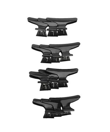 12PC Black Butterfly Hair Clip Set - Professional Hair Styling Tools for Women & Girls | Hairdresser Salon Essentials - Buy Online on GoSupps.com