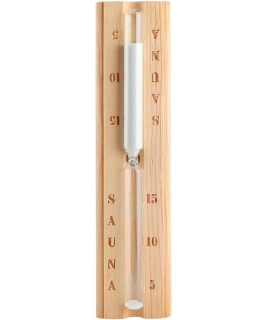 Gloglow Sauna Equipment - Timer Thermometer & Wooden Accessories for Spa | 15-Minute Countdown Clock - Buy Online on GoSupps.com