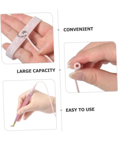 POPETPOP Tweezers Silicone Bracelet Eyelash Wrist Band Strap Lash Extensions Holder Silicone Tweezer Delighter Eyelash Tool Forceps Silicone Tweezer Holder Make up Silica Gel Protector - Buy Online on GoSupps.com