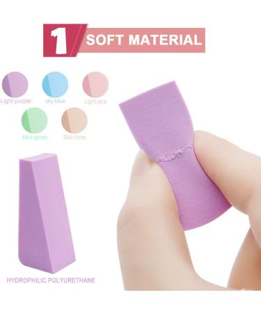 120 Pcs Make Up Sponge Cosmetic Wedges Triangle Cosmetic Wedges Blender Puff Foundation for Powder Cream Liquid Powder - Buy Online on GoSupps.com