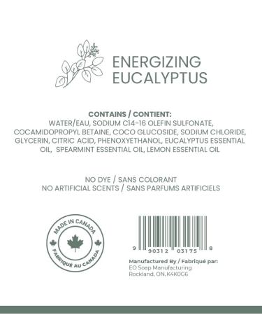 Liquid Hand Soap Refill | Energizing Eucalyptus Scent | Essential Oils | 32oz | International Shipping - Buy Online on GoSupps.com