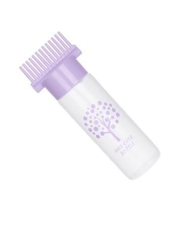 harayaa Hair Oil Hair Dye Bottle Brush Hair Coloring Dyeing Bottle Empty 180ml Squeeze Bottle for Home DIY Violet