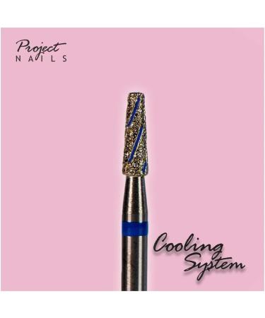 SPN Nails Professional 2.5mm Medium Diamond Drill Bit - Cooling Cone for Cuticle Cleaning Gel Nail Art Acrylics Manicures & Pedicures - Ideal for Salon & Home Use - Buy Online on GoSupps.com