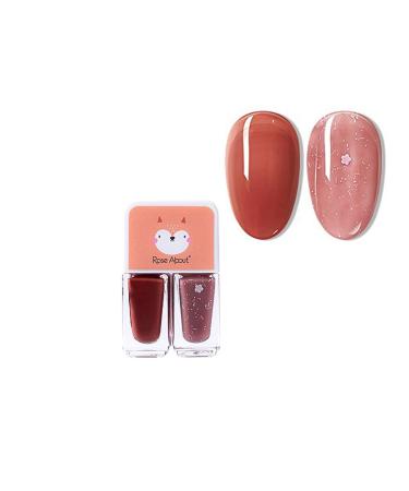 Nail Polish for Girls Rose Pink Nail Polish Quick Dry & Non Toxic Nail Polishes Water Based Formula No Need Cure No Odor Gel Nail Polish for Women Teens (A09)