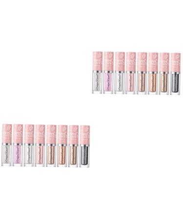 Didiseaon 16 Pcs Eye Shadow Eyeshadow Makeup Eye Makeup Shiny Eyeshadow Brighten Liquid Eyeshadow Miss Shimmer
