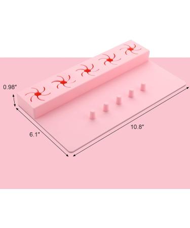 Beautyflier Soft Silicone Nail Polish Bottle Holder Nail Polish Organizer Nail Station for Salon Home DIY Manicure Tools Nail Art (Pink) - Buy Online on GoSupps.com