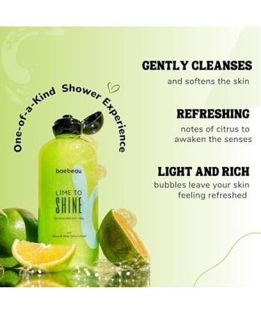Buy Lime to Shine Refreshing Body Wash & Shower Gel - Nourishing Citrus & Aloe Vera for Men & Women - 300ml | International Shipping - Buy Online on GoSupps.com