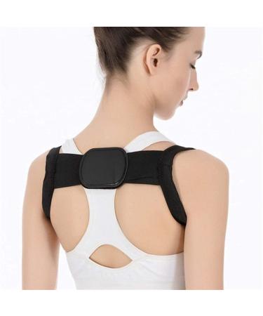 SHERAF Back Posture Corrector Therapy Corset Spine Support Belt Lumbar Back Posture Correction Bandage for Men Women (Color : White Size : Large) Feito na China Full moon lofty ambition