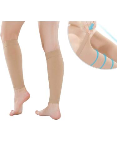 Artibetter Calf Compression Sleeves for Running & Hiking - Skin Color XXL - Supportive Leg Warmers for Jogging & Sports - Buy Online on GoSupps.com