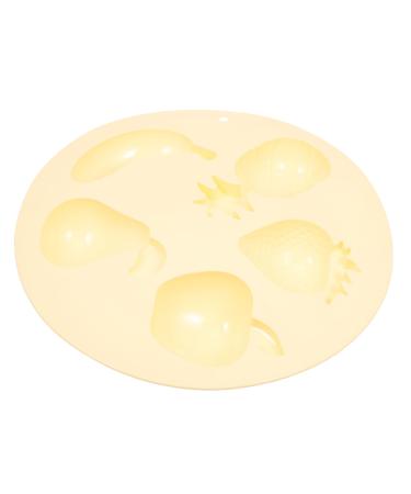 Alipis DIY Tool Silicone Homemade Bakery Cutters Fruit Shape Cute Baking Molds Cheesecake Supply Mould 27X3.5CM Yellow