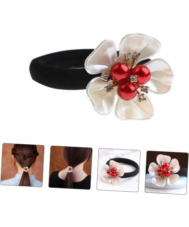 FRCOLOR hair accessories hair rope Multi- Petal Hair Ring pearl hair tie Premium Hair Scrunchies elastic hair rope elastic hair bands Christmas Miss Synthetic Shell Flower Resin Jiangnan - Buy Online on GoSupps.com