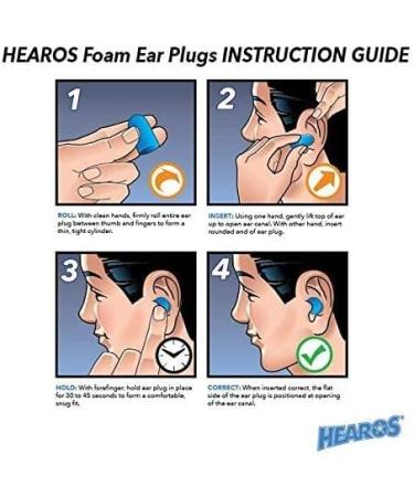 HEAROS Xtreme Protection Foam Ear Plugs 33dB NRR 33 - 200 Pairs (Blue) - Buy Online on GoSupps.com