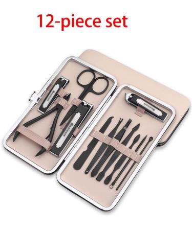 Nail kit Manicure Set Set Adult Stainless Steel Pedicure Kit Manicure Beauty Kit Portable Travel Beauty Kit (Size : Gold) (Size : D) - Buy Online on GoSupps.com