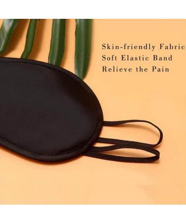 kuou 24 Pack Sleep Eye Mask Shade Cover Soft Blindfold Travel Sleep Cover Comfortable Lightweight Eye Sleeping Mask for Travel Sleeping Lunch Break (Black) - Buy Online on GoSupps.com
