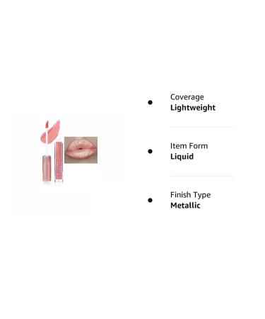 Matte Metallic Long Lasting Lip Gloss - Waterproof & Highly Pigmented Liquid Lipstick for Women - Diamond Shimmer Formula - 0.15 Fl Oz (Pack of 1) - Buy Online on GoSupps.com