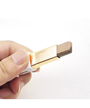 Gradient Double Eyeshadow Stick - Dual Color Shimmer Pen (Rose Gold + Golden Brown) | Long-Lasting Easy Application for International Shipping - Buy Online on GoSupps.com