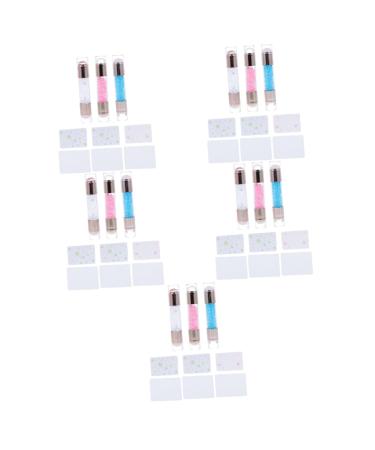 Beavorty 15 Sets Nail Stamp Manicure Tools Professional Practical Nail Art Tools Manicure Supplies Double-end Stamper Pen-shaped Stamper Printing Seal Decorative Items Die
