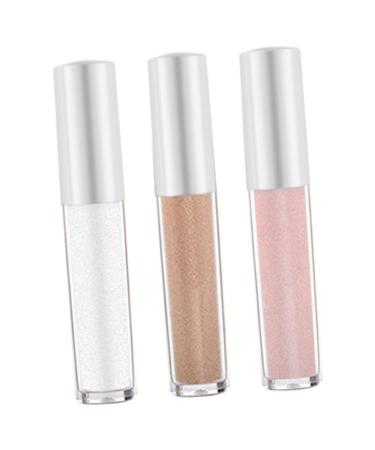 IWOWHERO 3pcs Polarized Monochrome Eyeshadow Cosmetic Tools for Women Glitter Eyeliner Glitter Makeup Plastic
