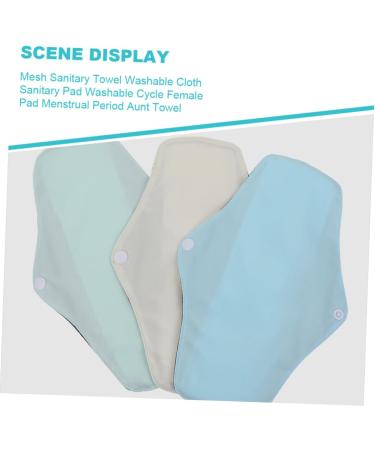 Minkissy 4-Pack Washable Mesh Menstrual Pads for Women | Reusable & Eco-Friendly Menstrual Bond - Comfortable & Absorbent Aunt Towels - Buy Online on GoSupps.com