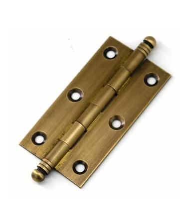 Door Hinge 5 Pcs Antique Brass Decorative Cabinet Hinges Kitchen Cupboard Door Butt Hinges Door Lock Accessories (Size : 2.5 inch) (3 Inch)