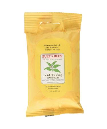 Burt's Bees Facial Cleansing Towelettes - 10 Towelettes per Pack (Value Pack of 3) - Buy Online on GoSupps.com