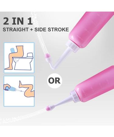 Snykes Postpartum Perineal Wash Bottle - 500ml Portable Bidet for Women | Peri Recovery & Postpartum Care | Maternity Essentials for New Moms - Pink - Buy Online on GoSupps.com