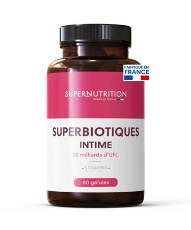 Supernutrition Superbiotics Intimate Flora Lactic ferments 5 natural strains grown in France 60 DRcaps gastroresistant capsules