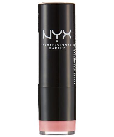 NYX Extra Creamy Round Lipstick in Strawberry Milk - Pearly Pink 0.14 oz - Pack of 1 - Buy Online on GoSupps.com