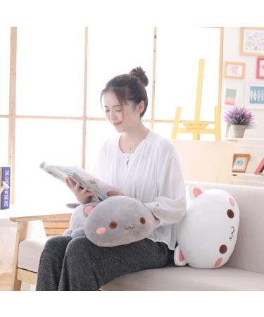 NatureMan Cute Kitten Plush Toy Stuffed Animal Pet Kitty Soft Anime Cat Plush Pillow children'sPlush cat doll Pillow toys (grey) - Buy Online on GoSupps.com