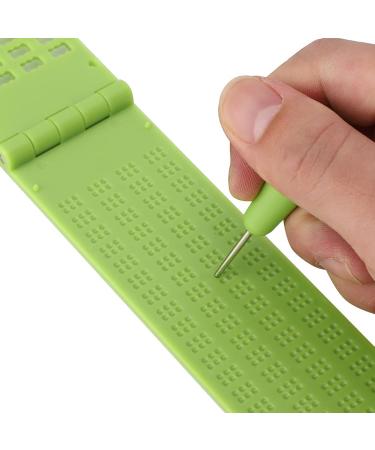 Actually Braille Writing Slate Plastic Braille Slate Quality Plastic Material 21..8x4..4x0..7 cm